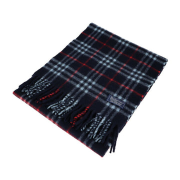 BURBERRYs  scarf cashmere navy check pattern