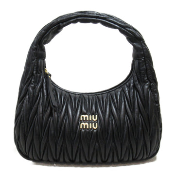 MIU MIU Shoulder Bag Black leather 5BC108N88F0002