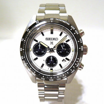 SEIKO Prospex Speed Timer V192-0AF0 Chronograph 24 Hour Hand Solar Clock Watch Men's