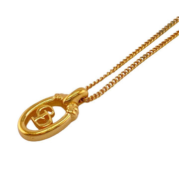 CHRISTIAN DIOR Dior CD Circle Necklace Gold Women's Z0005274