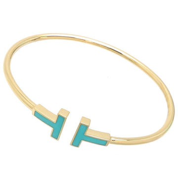 TIFFANY T wire small women's bracelet 750 yellow gold