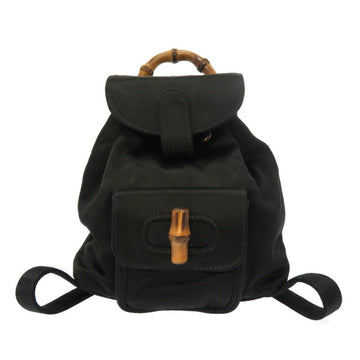 Gucci Bamboo Satin Black 005 4781 0319 Rucksack Backpack Bag 0059 GUCCI