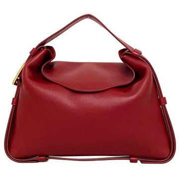 BOTTEGA VENETA handbag cradle Bordeaux gold 680058 lambskin leather  side triangle flap
