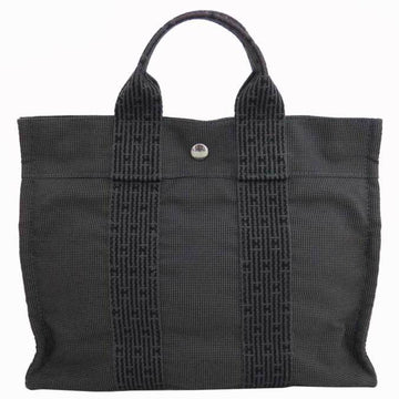 HERMES Handbag Yale Line PM Dark Gray 69% Polyamide x31% Polyester Tote Bag Women's Men's