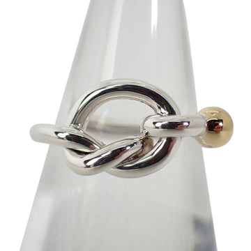 TIFFANY 925/750 love knot combination ring size 9.5