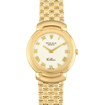 ROLEX Cellini Cellissima 6622/8 E number K18YG solid gold men's quartz watch ivory dial