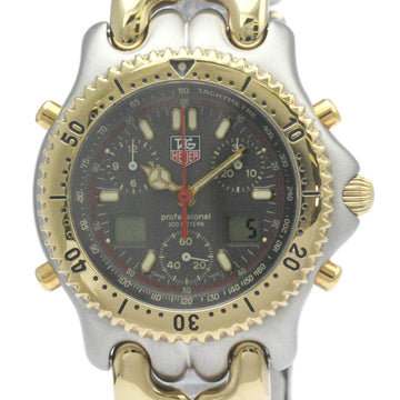 TAG HEUERPolished  Sel Chronograph Gold Plated Steel Mens Watch CG1122 BF567497