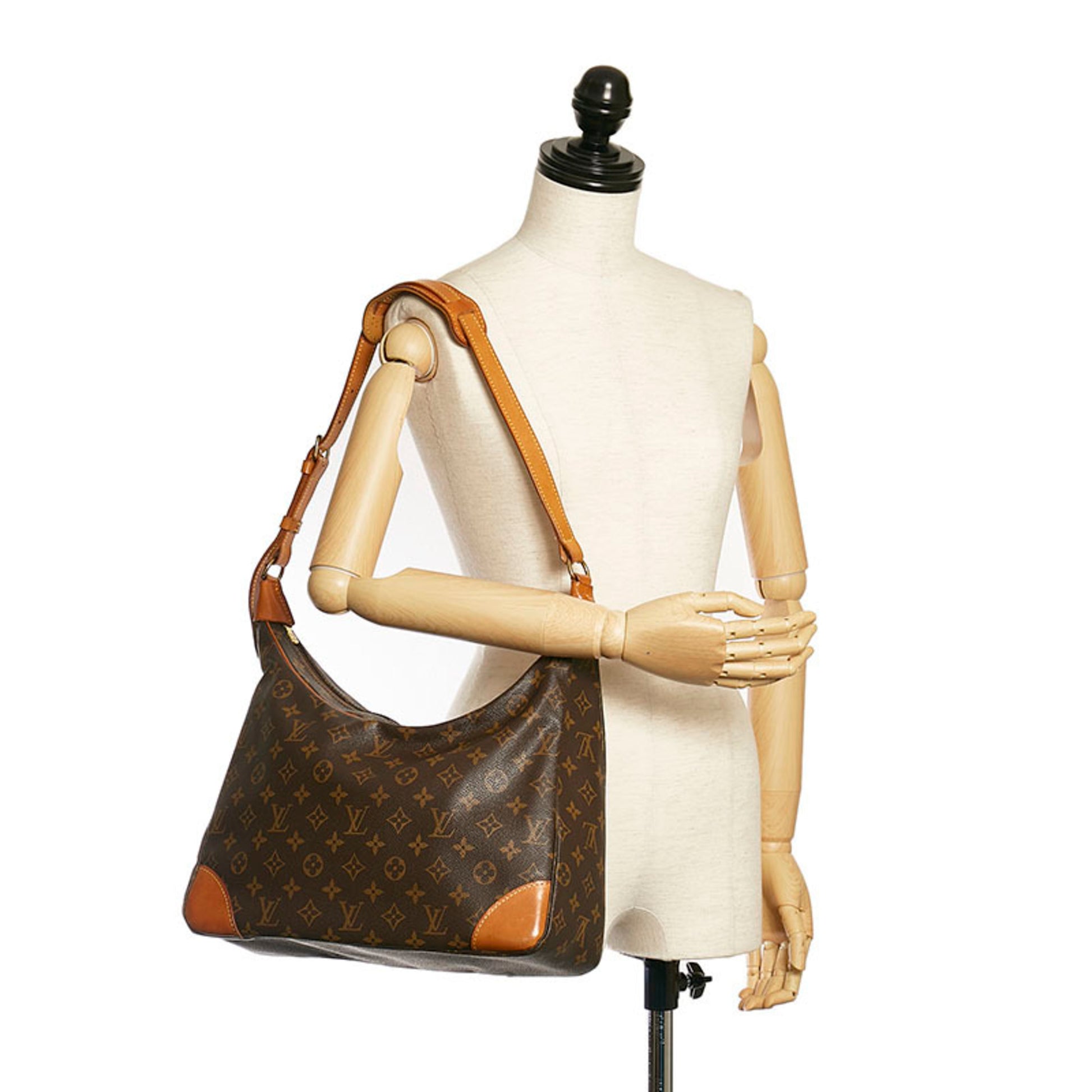 Louis Vuitton Monogram Boulogne GM One Shoulder Bag M51260 Brown PVC L