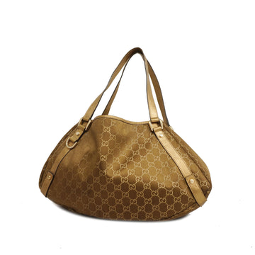 GUCCIAuth  GG Canvas Abby Tote Bag 130736 Women's Nylon,Leather Brown,Gold