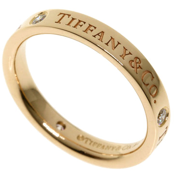 TIFFANY 1837 Narrow 2P Diamond Ring / K18 Pink Gold Ladies  & Co.