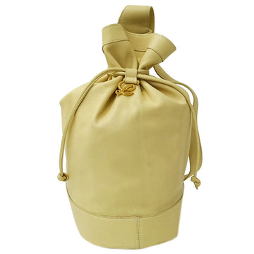 Loewe Bag Ladies Body Shoulder Anton Leather Cream Yellow