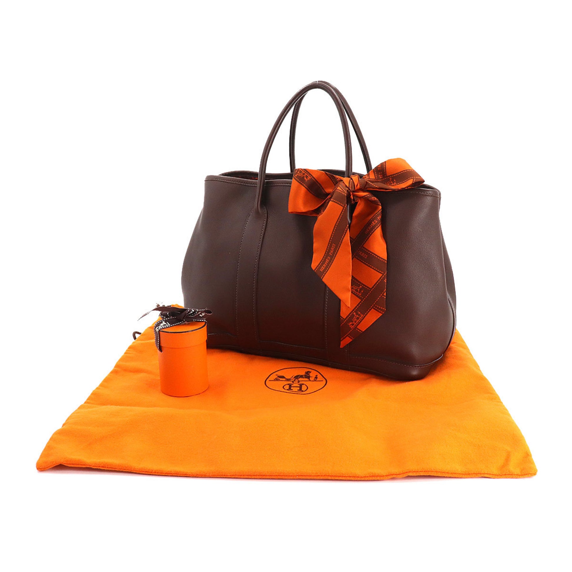 HERMES Garden party Twilly TTPM Tote Hand Bag