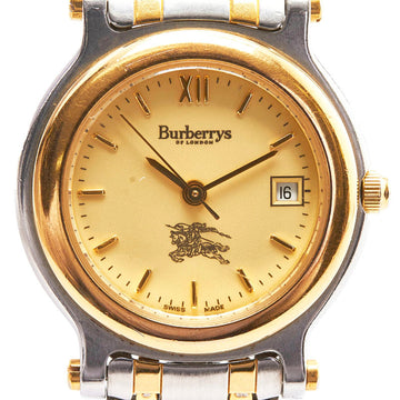 BURBERRY's Watch 8100 Quartz Gold Dial Stainless Steel Ladies s