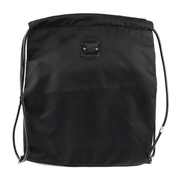 CHRISTIAN LOUBOUTIN KALOUBI Rucksack/Daypack 3185156 Nylon Leather Black Drawstring Type 2WAY Tote Bag Backpack