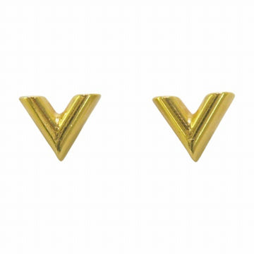 LOUIS VUITTON Essential V M68153 Gold Brand Accessories Earrings Women's