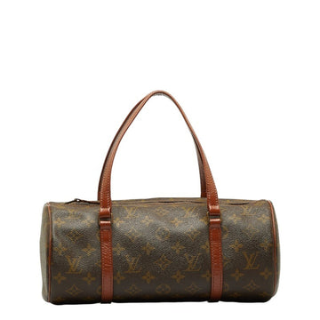 LOUIS VUITTON Monogram Papillon 30 [Old] Handbag Shoulder Bag M51365 Brown PVC Leather Ladies