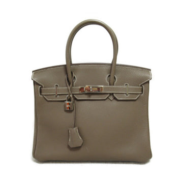 HERMES Birkin 30 Etoupe Gray handbag Gray Etoupe Grey Togo leather leather
