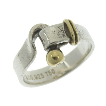 TIFFANY SV925 K18YG Hook & Eye Ring Silver No. 9 Women's