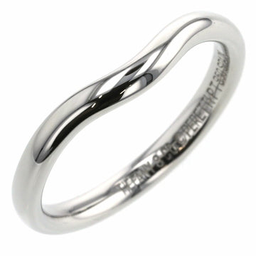 TIFFANY Ring Curved Band Width Approximately 2mm Platinum PT950 6.5 Ladies  & Co.