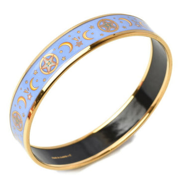 Hermes Bangle / Bracelet HERMES Email MM Cloisonne Astrology Royal Blue Gold