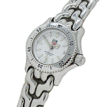 TAG HEUER TAG Cell WG1410-0 Watch Women's Professional 200m Date Quartz Stainless Steel SS Silver White
