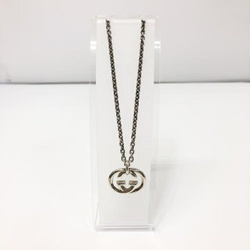 GUCCI 190484 double G silver necklace chain