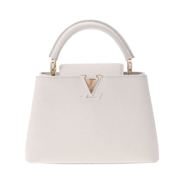 LOUIS VUITTON Capucines BB White M55832 Ladies Taurillon Leather Handbag
