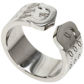 CARTIER 2C Ring 2000 Limited #51 K18 White Gold Ladies