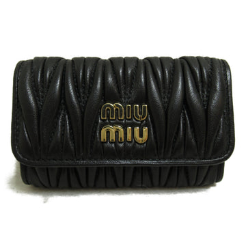 MIU MIU 6 key holders Black leather Nappa leather 5PG2222FPPF0002
