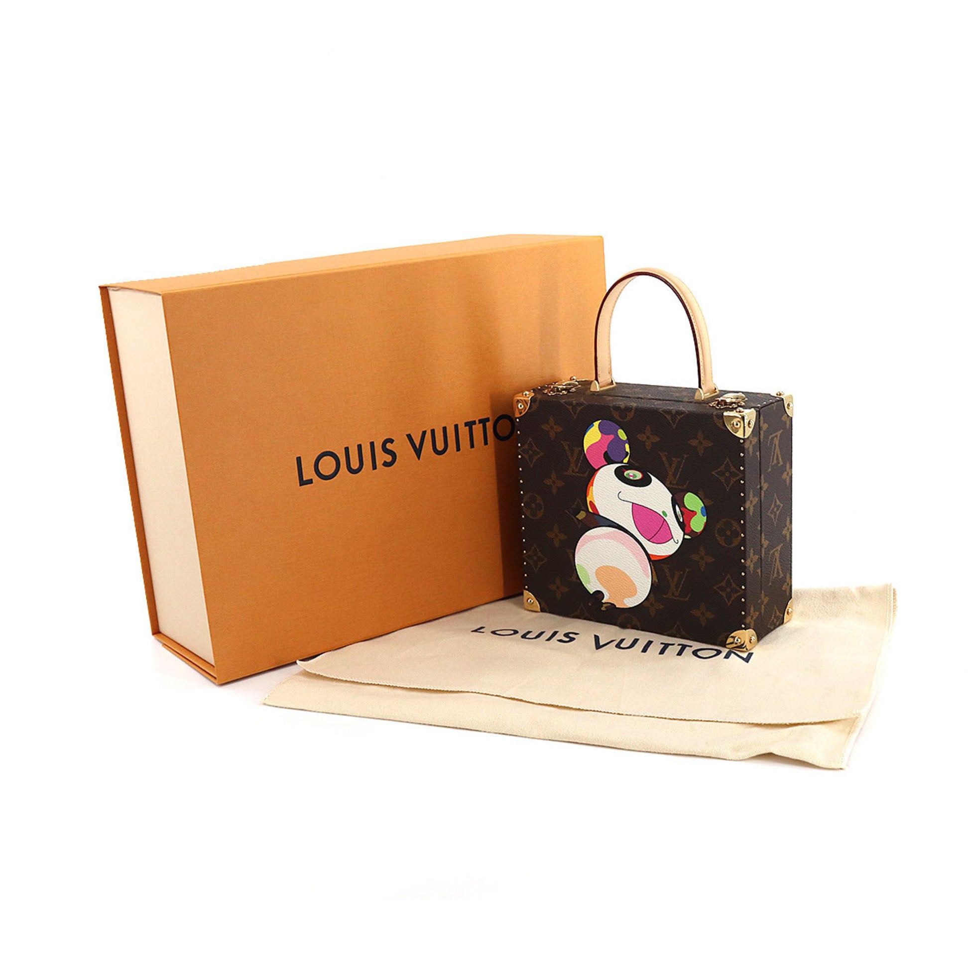 Louis Vuitton x Takashi Murakami 2000s Pre-owned Monogram Panda Jewellery Case - Brown