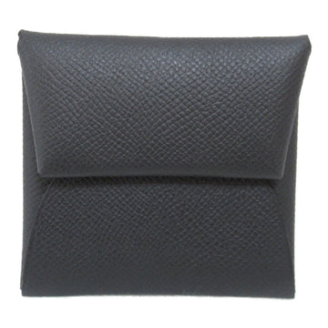 HERMES Bastia coin purse Black Epsom leather
