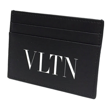 VALENTINO GARAVANI Garavani VY0P0448 WY2P0448 LVN Leather VLTN Card Case Business Holder Pass 0NO/NERO Black