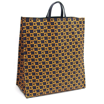 Gucci Square G Print Tote Bag Dark Navy x Yellow Series 20190617 2-SS201912