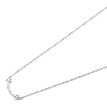 TIFFANY&CO T Smile Mini Diamond Necklace Necklace Clear K18WG[WhiteGold] Clear