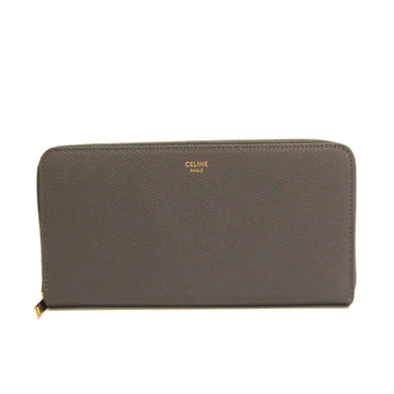 CELINE Large Zipped Wallet 10B553 Men,Women Calfskin Long Wallet [bi-fold] Gray