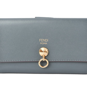 FENDI Wallet Medium  Folding BY THE WAY Calf Leather Blue 8M0383