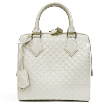 Louis Vuitton 2Way Bag Damier Facet Speedy M48903 White Women's Leather