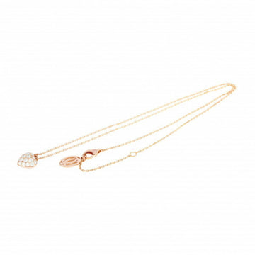 CARTIER pave heart necklace/pendant K18PG pink gold