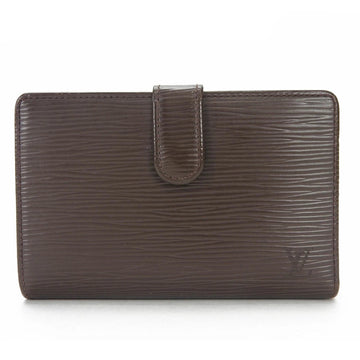 LOUIS VUITTON M6324D Portefeuil Viennois Epi Bifold Wallet Moca Brown Women's LV Vuitton Leather Sirver