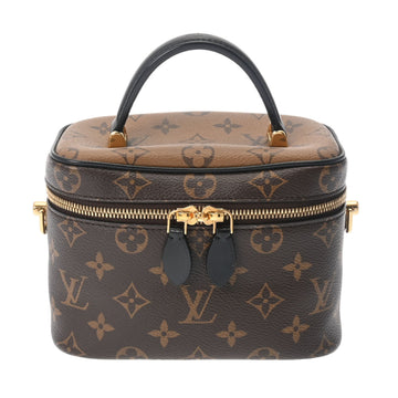 LOUIS VUITTON Monogram Reverse Vanity NV PM Brown M45165 Women's Canvas Handbag