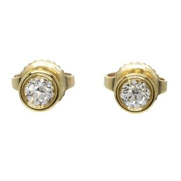 TIFFANY visor yard diamond earrings K18 yellow gold ladies &Co.