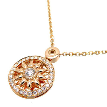 HARRY WINSTON Gate Diamond Women's Necklace 750 Pink Gold