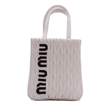 MIU MIUMIU Bag Women's Handbag Shoulder 2way Leather Matelasse White