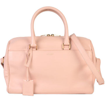 SAINT LAURENT 2way handbag duffle 6 pink 330958