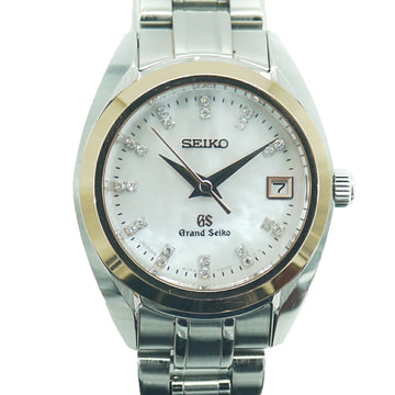 SEIKO STGF086 Quartz 4J52 Ladies Watch Diamond Index Shell Dial Y01957