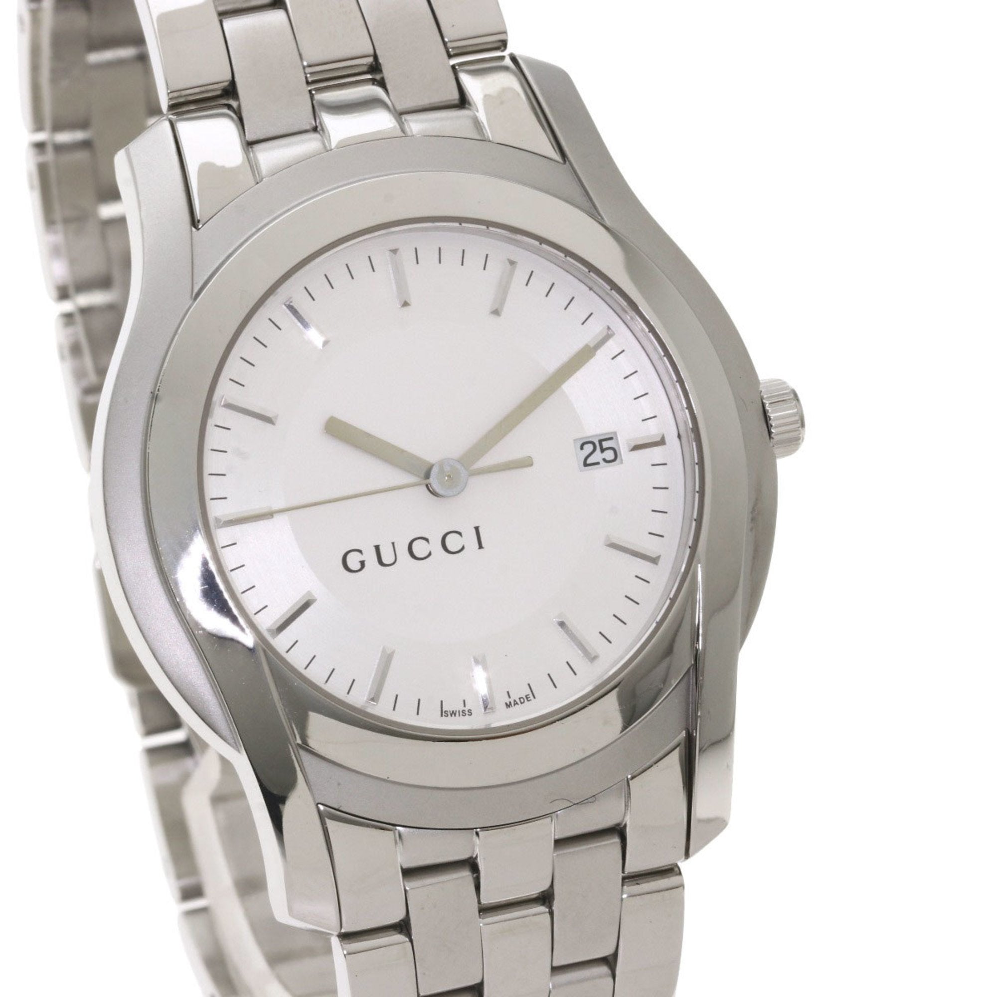 Gucci 5500XL Watch Stainless Steel / SS Men's GUCCI