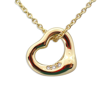 TIFFANY 750 open heart diamond pendant