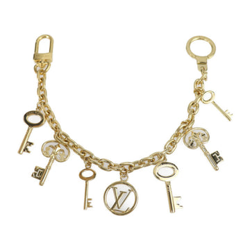 LOUIS VUITTON bijoux sack key chain holder MP3206 metal gold ring motif bag charm
