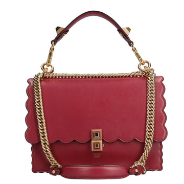 FENDI Canai shoulder bag leather red ladies