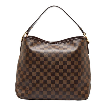 LOUIS VUITTON Damier Delightful PM Shoulder Bag N41459 Brown PVC Leather Women's
